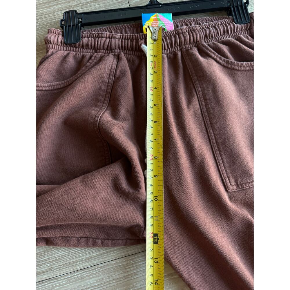 Big Bud Press XS Terracotta Cotton Jogger Sweatpants High Waist Made in LA - Picture 7 of 10